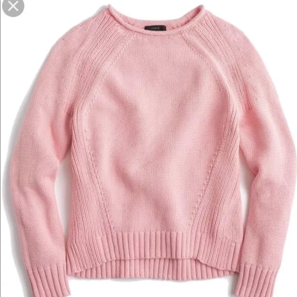 J crew pink sweater XS small  size. - Picture 2 of 2